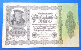 1 BILLETS ALLEMAND - 50 000 MARK - 1922  - BE - 5000 Mark