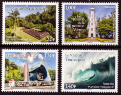 Polynésie Française 2023 - Phares, Paysages De La Polynésie - 4 Val Neufs // Mnh - Unused Stamps