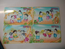 THAILAND USED CARDS  SET 4 PUZZLES DISNEY  CHLDREN TOYS PAZZL - Disney