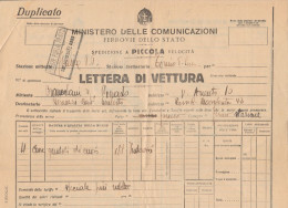 LETTERA DI VETTURA FERROVIE 1930 (XF556 - Europa