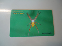 THAILAND USED CARDS SPIDER INSECTS - Sonstige & Ohne Zuordnung