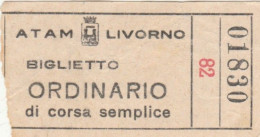 ATAM LIVORNO BIGLIETTO ORDINARIO (XF185 - Europa