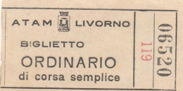 ATAM LIVORNO BIGLIETTO ORDINARIO (XF176 - Europa