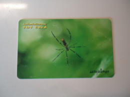 THAILAND USED CARDS SPIDER INSECTS - Otros & Sin Clasificación