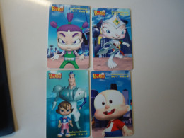 THAILAND USED 4 TOT CHIPS TOT DISNEY COMICS  CINEMA - Stripverhalen