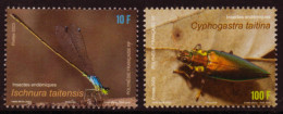 Polynésie Française 2023 - Insectes De Polynésie, Libellules - 2 Val Neufs // Mnh - Unused Stamps