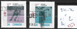 CANADA 971-72 Oblitérés Côte 2 € - Usados