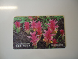 THAILAND USED CARDS  TOT FLOWERS - Fiori