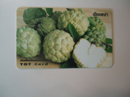 THAILAND USED CARDS FOOD  FRUIT - Lebensmittel