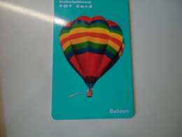 THAILAND USED CARDS  BALLOON  AIRSHIP - Aerei