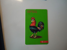 THAILAND  USED  CARDS  ZODIAC  BIRDS ROSTER - Zodiac