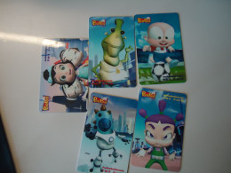 THAILAND USED 5   TOT CHIPS TOT DISNEY COMICS  CINEMA - BD