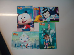 THAILAND USED 4 TOT CHIPS TOT DISNEY COMICS  CINEMA - Comics