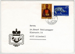 Liechtenstein 1971, Brief Vaduz - Allschwil - Briefe U. Dokumente