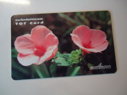 THAILAND USED CARDS  FLOWERS - Bloemen