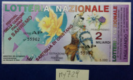 BIGLIETTO LOTTERIA  (MY729 - Billetes De Lotería