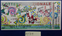 BIGLIETTO LOTTERIA  (MY719 - Billetes De Lotería