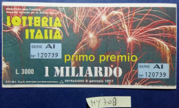 BIGLIETTO LOTTERIA  (MY708 - Billetes De Lotería