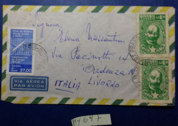 LETTERA BRASILE ANNI 60 AFFRANCATURA COMMEMORATIVI (MY697 - Covers & Documents