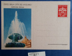 INTERO POSTALE NUOVO L.35 VATICANO PRIMA RIGA CORTA (MY473 - Postal Stationeries