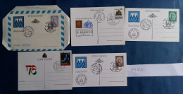 SERIE 5 INTERI POSTALI SAN MARINO  FDC (MY416 - Postal Stationery
