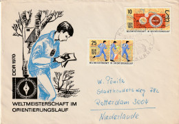 DDR 1970, FDC Used, World Orienteering Championships, Friedrichroda - 1971-1980