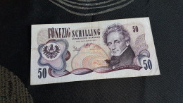 Très Beau Billet De 50 SCHILLING Du 2 Janvier 1970 AUTRICHE - Sonstige & Ohne Zuordnung