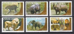 Zimbabwe 2009 Big 5 (Lion, Elephant Etc) MNH / ** (Simbabwe) - Zimbabwe (1980-...)