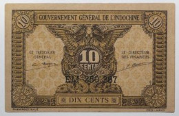 Indochine - 10 Cents - 1942 - PICK 89a - SUP - Indochina