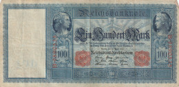 BANCONOTA GERMANIA 100 1910 REICHSBANKONOTE VF  (B_324 - 100 Mark