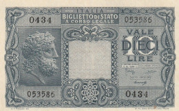 BANCONOTA ITALIA BIGLIETTO STATO 10 UNC  (B_254 - Italia – 10 Lire
