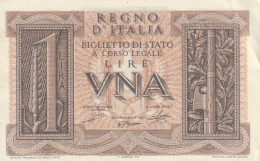 BANCONOTA ITALIA BIGLIETTO STATO 5 AUNC  (B_236 - Italië– 5 Lire