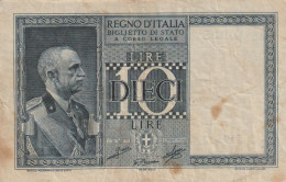 BANCONOTA ITALIA BIGLIETTO STATO 10 VF  (B_205 - Regno D'Italia – 10 Lire