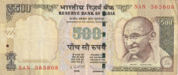 BANCONOTA INDIA 500  VF  (B_118 - Inde