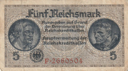 BANCONOTA GERMANIA 5 REICHSMARK VF  (B_80 - 5 Reichsmark