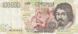 BANCONOTA CARAVAGGIO II TIPO L.100000 EF  (B_52 - 100000 Lire