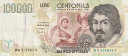 BANCONOTA CARAVAGGIO II TIPO L.100000 EF  (B_51 - 100000 Lire