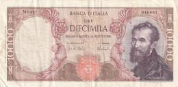 BANCONOTA L.10000 MICHELANGELO 1973 VF  (B_25 - 10000 Liras