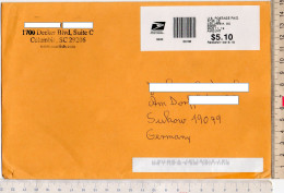 USA 2019 Letter (great Size) With ATM Label COLUMBIA, SC - Brieven En Documenten