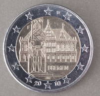 2010 - GERMANIA -  MONETA  IN EURO (COMMEMORATIVA)  DEL VALORE DI EURO 2,00 -  USATA - Allemagne