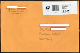 USA 2019 Letter (great Size) With ATM Label COLUMBIA, SC - Storia Postale