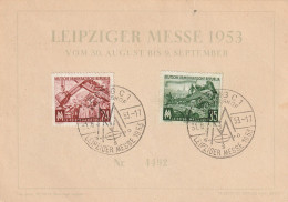 DDR 1953, Postcard Unused, Leipzig Fair. - Cartes Postales Privées - Neuves