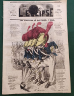 1868 LES POMPIERS DE NANTERRE Par André GILL  - Journal L'ECLIPSE - Pompieri