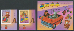 Azerbaijan 2015 Europa CEPT Old Toys RARE Imperforated Set And Block MNH - 2015