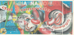 BIGLIETTO LOTTERIA  (BN596 - Billetes De Lotería