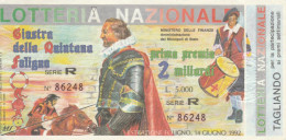 BIGLIETTO LOTTERIA  (BN559 - Billetes De Lotería