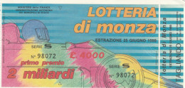 BIGLIETTO LOTTERIA  (BN527 - Billetes De Lotería