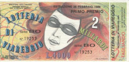 BIGLIETTO LOTTERIA  (BN526 - Billetes De Lotería