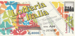 BIGLIETTO LOTTERIA  (BN515 - Billetes De Lotería