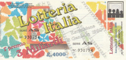 BIGLIETTO LOTTERIA  (BN500 - Billetes De Lotería